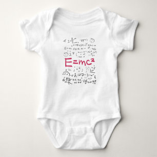 Physics and Math Formulas EMC2 Baby Bodysuit