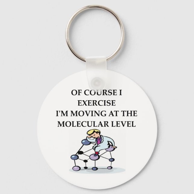 PHYSICS chemistry joke Key Ring (Front)