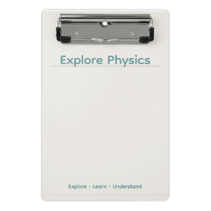 Physics Clipboard – Minimal Design  Custom