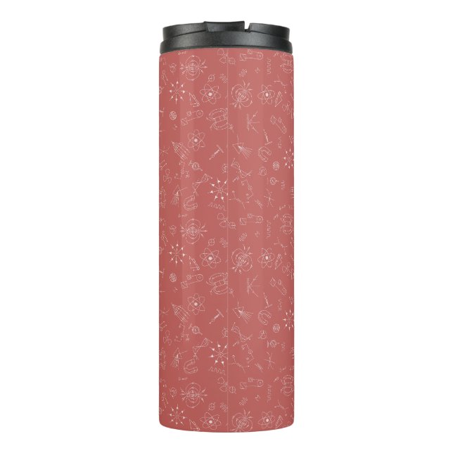 Physics diagram dusky pink  thermal tumbler (Back)