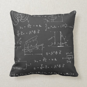 Physics diagrams and formulas cushion