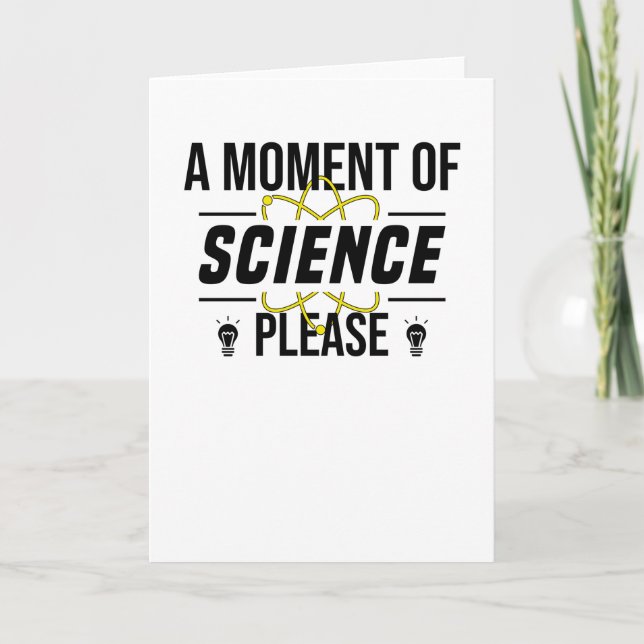 Physics Electron University Student Science Card (Front)