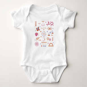 Physics elements baby bodysuit