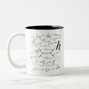 Physics equations and formulas Two-Tone coffee mug