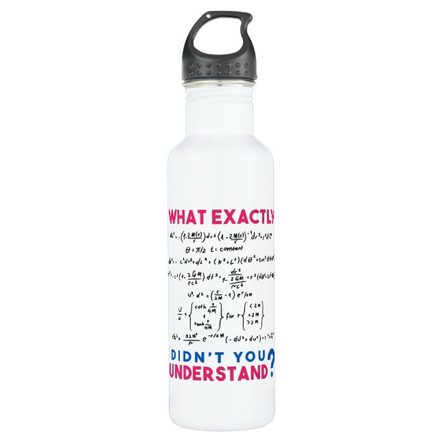 Physics formula Joke 710 Ml Water Bottle (Front)