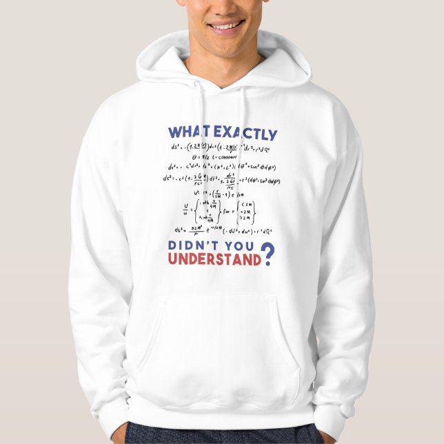 Physics formula Joke Hoodie (Front)
