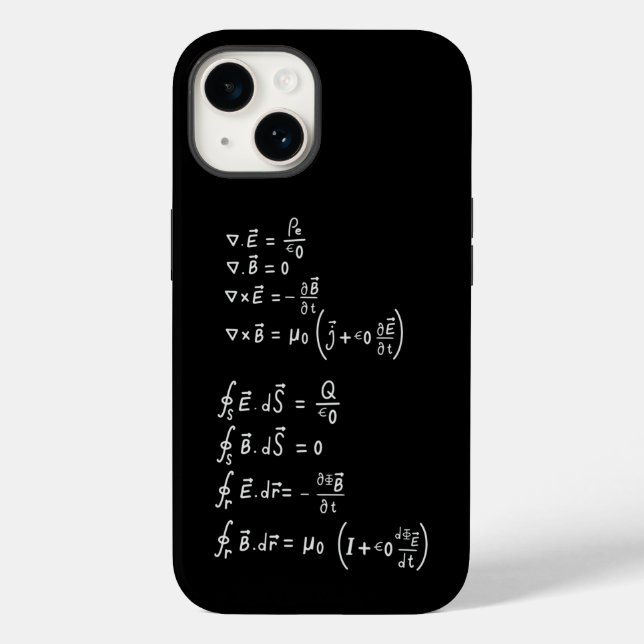 Physics Formula Square Sticker Invitation Case-Mate iPhone Case (Back)