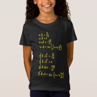 Physics Formula Square Sticker Invitation