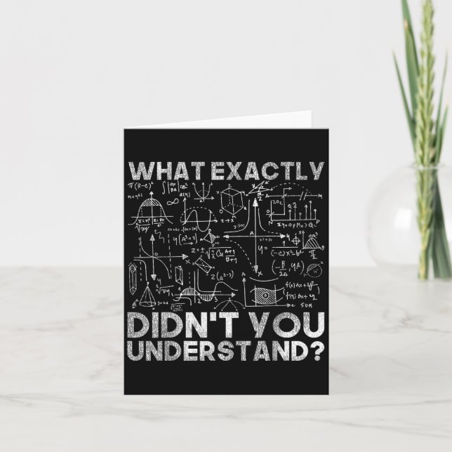 Physics Gift Science Quotes Black Uni Adult Clic F Card (Front)