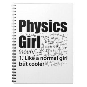 Physics Girls   Physicist Science Gifts Notebook