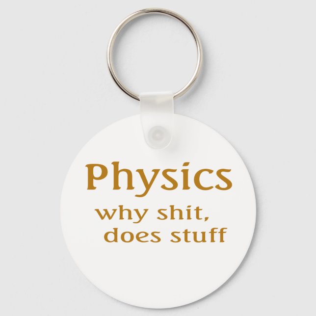 physics humor key ring (Front)