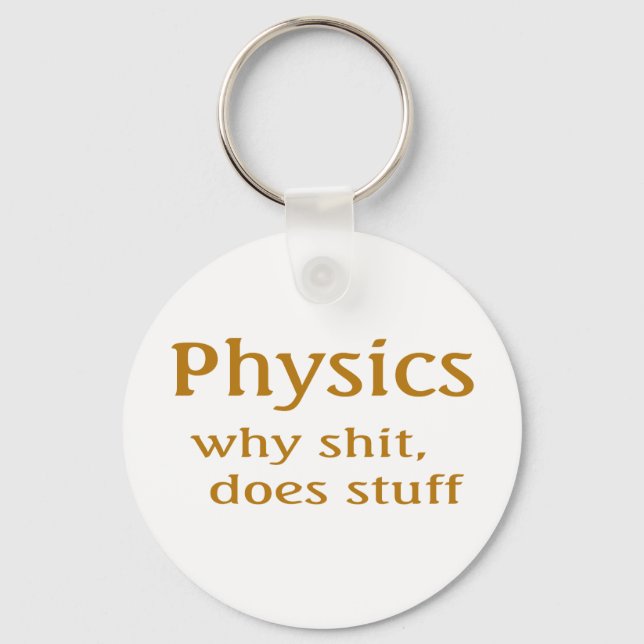 physics humour key ring (Front)