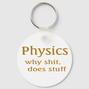 physics humour key ring