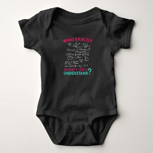 Physics Math Formula Joke Baby Bodysuit (Front)