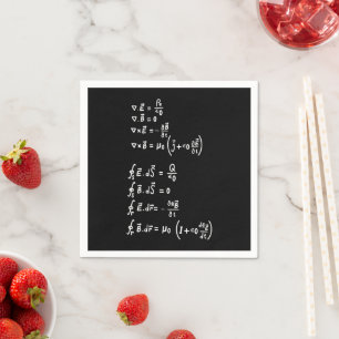 Physics Math Formula Students Teacher  Invitation  Napkin