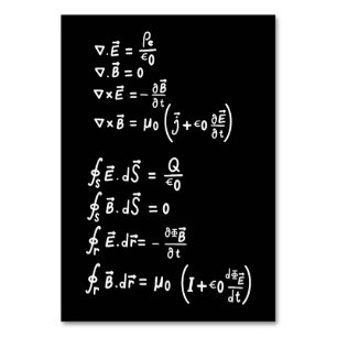 Physics Math Formula Students Teacher Invitation Table Number