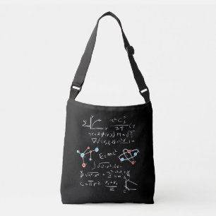 Physics Math Formula Teacher Student Atoms and Mol Crossbody Bag