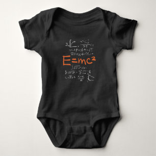 Physics Math Formula Teacher Student EMC2 Baby Bodysuit
