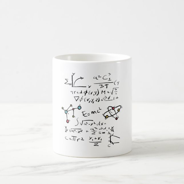 Physics Math Formula Teacher Student Molecules Coffee Mug (Center)