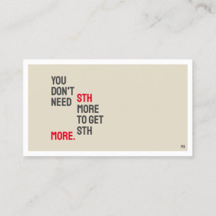 PHYSICS Minimalist Business Card