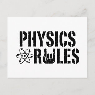 Physics Rules Postcard