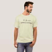 Physics T-Shirt Maxwell's Equations Del Dot B Zero (Front Full)