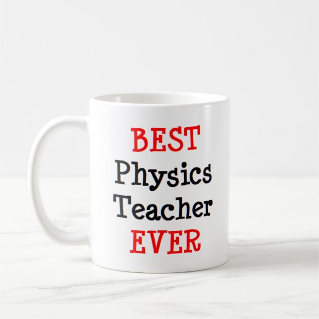 physics teacher, best coffee mug (Left)