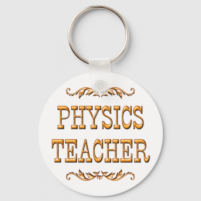 Physics Teacher Key Ring (Front)