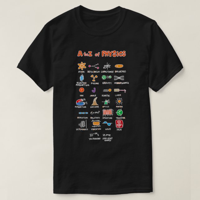 Physics Teacher Physical Science Lover Education P T-Shirt (Design Front)