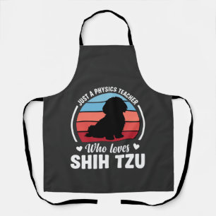 Physics Teacher Shih Tzu Dog Lover Apron