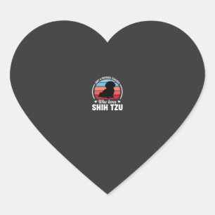Physics Teacher Shih Tzu Dog Lover Heart Sticker