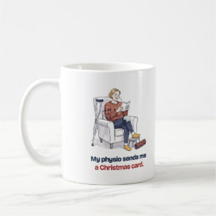 Physio Christmas Card Funny Mug for Her