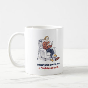 Physio Christmas Card Funny Mug for Her
