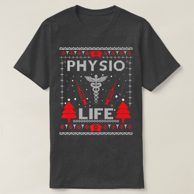Physio Life Ugly Christmas Sweaters Matching Group (Design Front)
