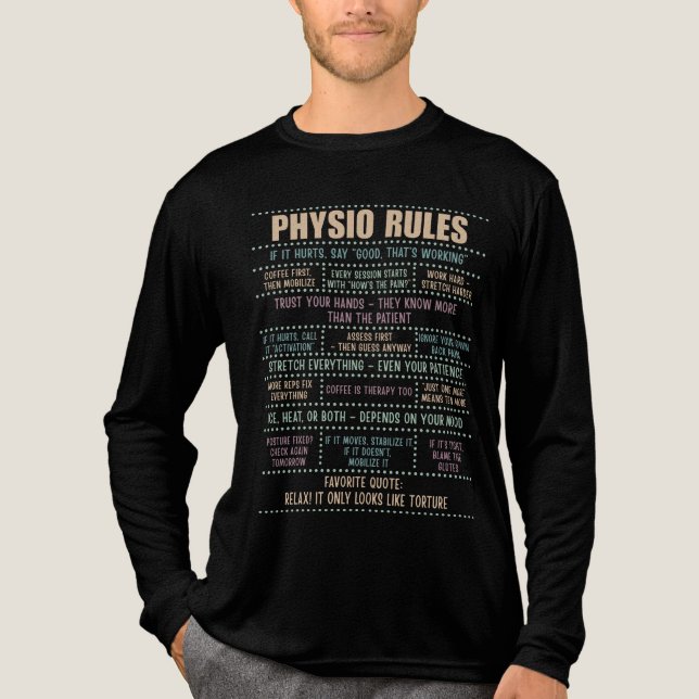 Physio Rules Funny Tri-Blend Shirt (Front)