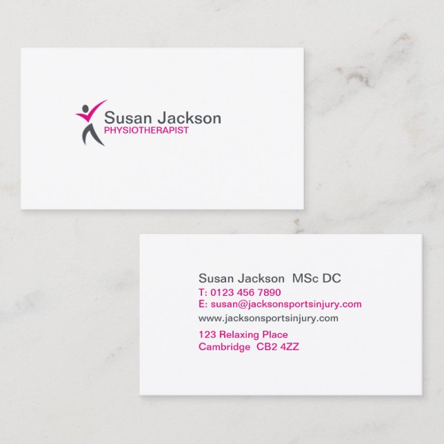 Physiotherapist Business Card (Front/Back)