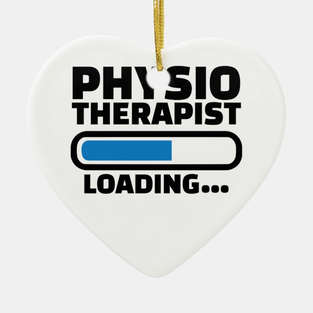 Physiotherapist loading ceramic tree decoration (Front)