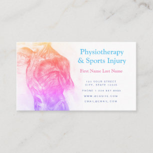 Physiotherapy and Sports Injury Business Card