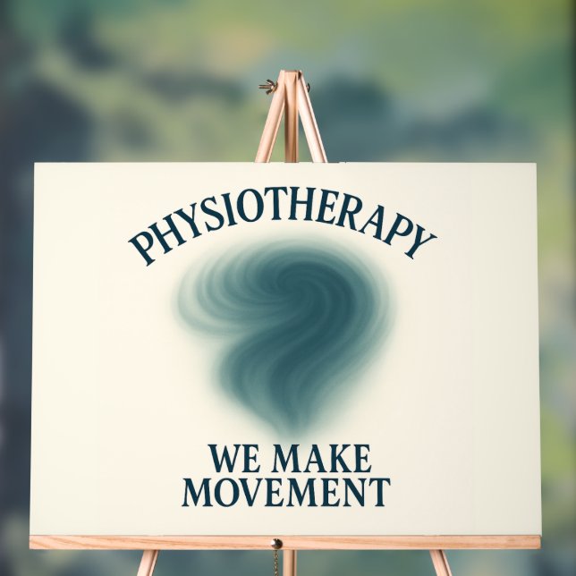 Physiotherapy We Make Movement – Modern Art Acrylic Sign (Neutral)