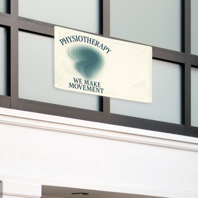 Physiotherapy We Make Movement – Modern Art Banner (Outside Building)
