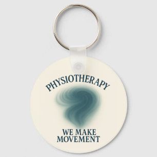 Physiotherapy We Make Movement – Modern Art Key Ring