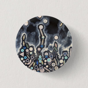 Phytoplankton Flow Black Button