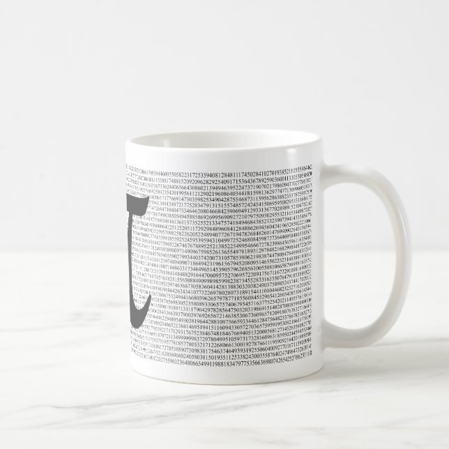 Pi 3.14159265359 6275 digits Coffee Mug (Right)