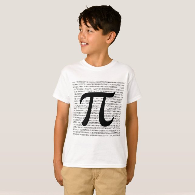 Pi 3.1415 Boy's T-Shirt (Front Full)