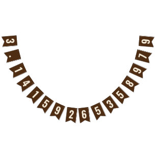 Pi 3.14 Bunting Banner