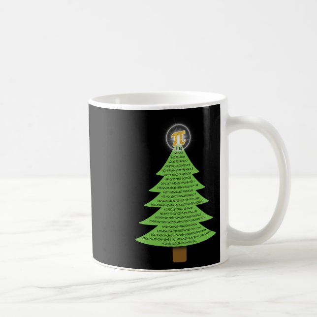 Pi 3.14 Christmas Tree Gift For Math Lovers Studen Coffee Mug (Right)