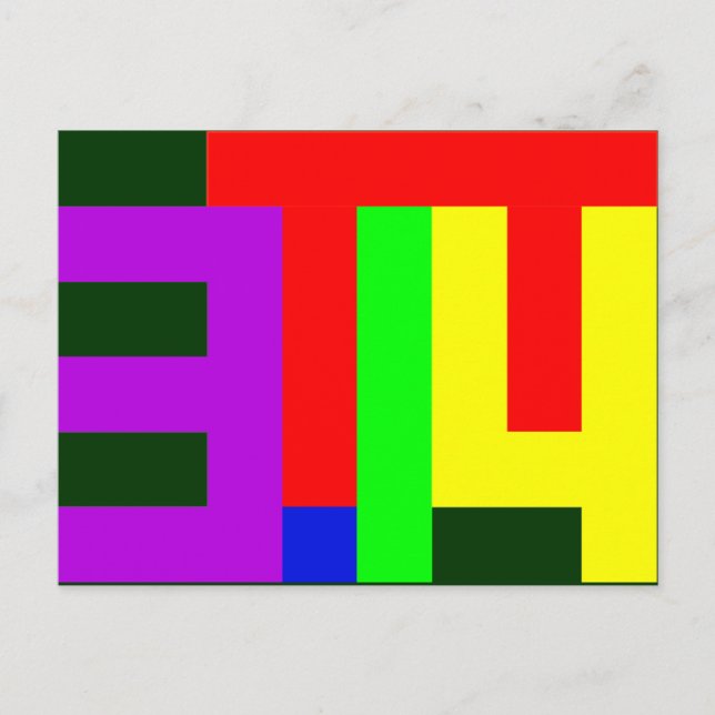 PI = 3.14 POSTCARD (Front)