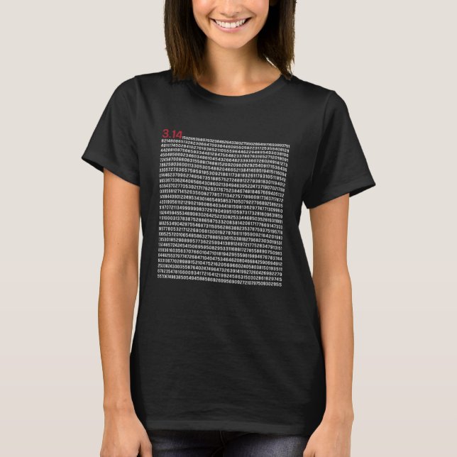 Pi 5000 Digits Pi Day Math Teacher Nerd Mathematic T-Shirt (Front)