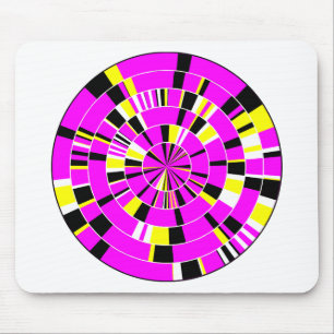 Pi Abstract 03 - On White Mouse Pad