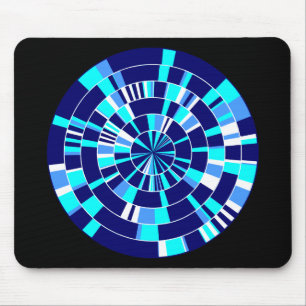 Pi Abstract 07 - On Black Mouse Pad